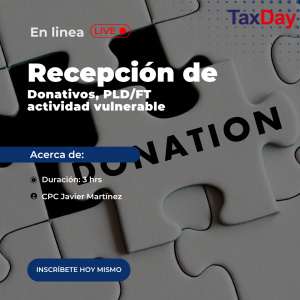 Recepción de Donativos, PLD/FT actividad vulnerable